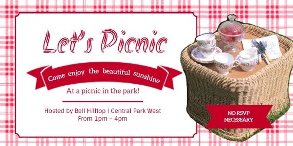 ピンクピクニックの招待状 Twitter画像