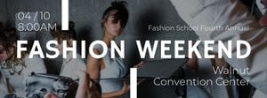 cloth, ticket, model, Fashion Weekend Fashion Show Facebook Cover Template
