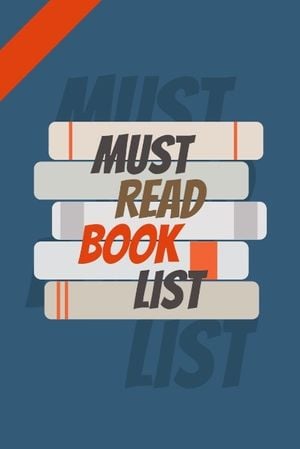 reading, guide, recommendation, Must Read Book List Pinterest Post Template