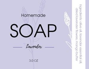 Homemade Soap Label