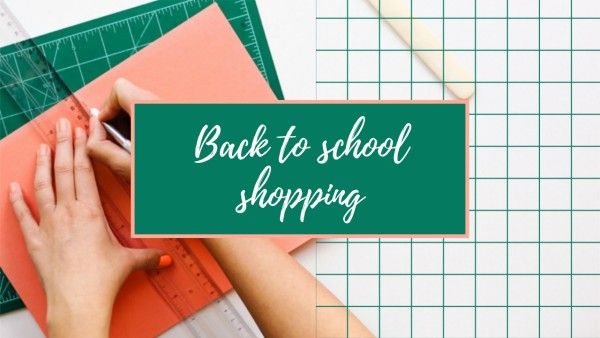 video, shopping, preparation, Back To School Simple YouTube Thumbnail Template Youtube Thumbnail Template