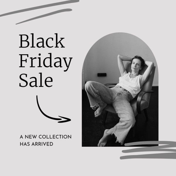 promotion, discount, price off, Black Friday Sale New Collection Arrival Instagram Post Template