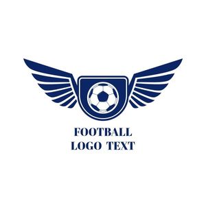 football logo, soccer, team, Blue Football Club League Badge Logo Template