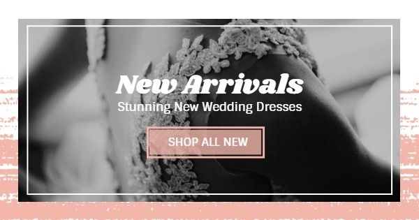 fashion, beauty, online sale, New Arrivals Wedding Sale Facebook Ad Medium Template