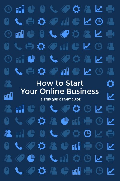 Blue Online Business Blog Graphic