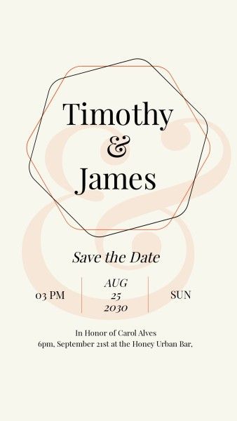 save the date, party, life, Wedding Save Today Instagram Story Template