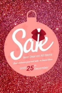 Red Christmas Bell Sale Pinterest Post