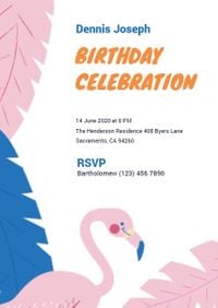 Birthday Celebration Invitation Card Invitation