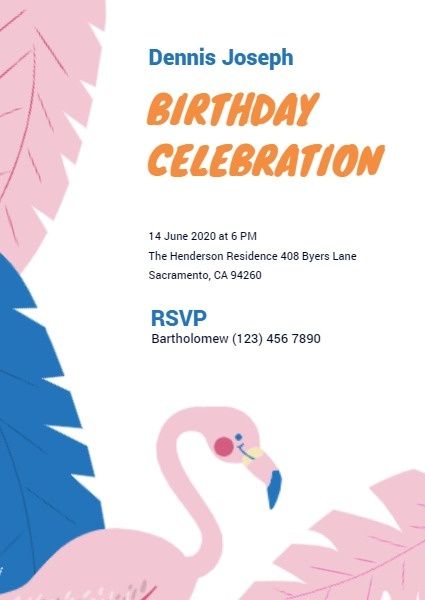 party, anniversary, happy, Birthday Celebration Invitation Template