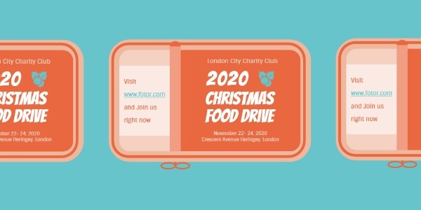 Christmas Food Drive Twitter Post