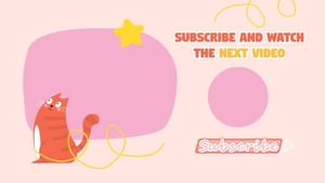 Pink Social Media Video Background Subscribe Youtube End Screen