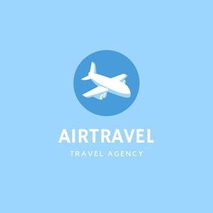 vacation, experience, trip, Blue Air Travel Agency Travel Logo Template