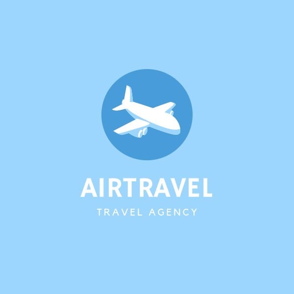 Blue Air Travel Agency Travel Logo