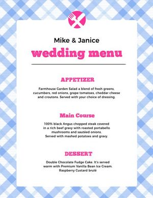 dinner, food, cuisine, Striped Background Wedding Menu Template