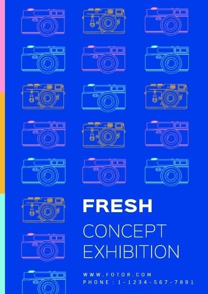 fresh concept, expo, show, Cameras Exhibition Flyer Template