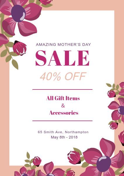 Mother's Day Sale Poster