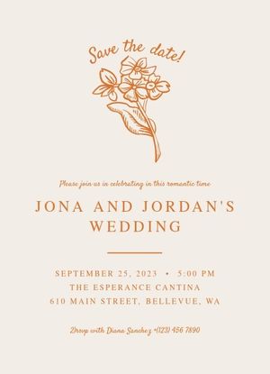 save the date, celebration, big day, Wedding  Announcement Template