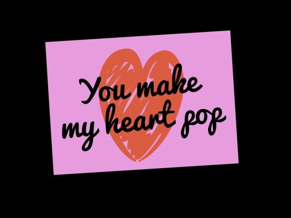 valentine, life, kiss, Pink Love Card Card Template
