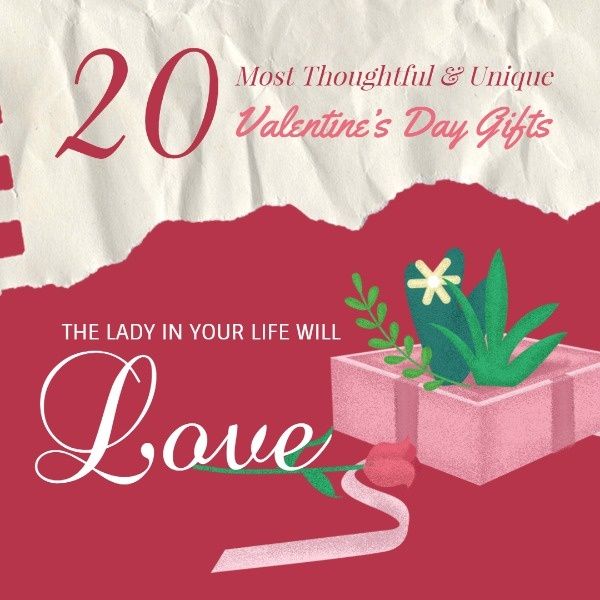 rose, love, flower, Valentine's Day Gift Ideas Instagram Post Template