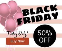 e-commerce, banner ads, online sale, Blue Black Friday Sale Large Rectangle Template