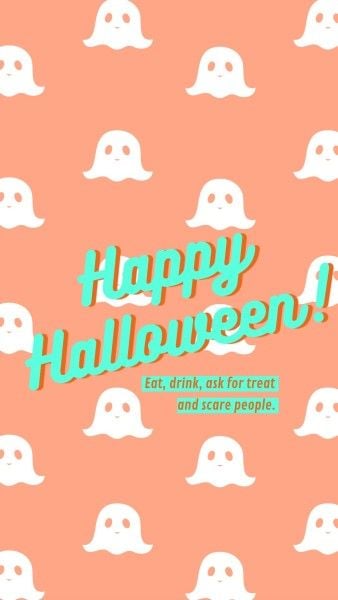 instagram post, social media, october, Pink Happy Halloween Party Enjoy Instagram Story Template