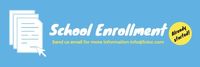 announcement, recruit students, admissions, Blue School Enrollment Email Header Template