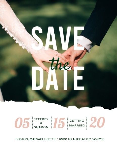 savethedate, party, life, Holding Hands Wedding Invitation By The Fotor Team Program Template
