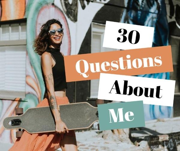 answer, vlog, vlogger, Questions About Me Facebook Post Template