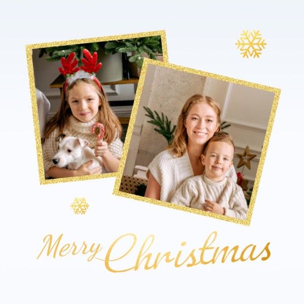 xmas, christmas wish, photo collage, Christmas Family Collage Love Instagram Post Template