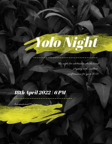 Black Yolo Night Program Program