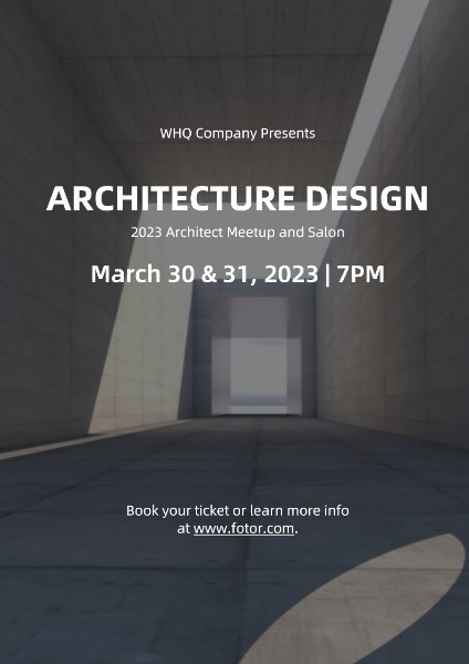 Architecture Design Event Poster Poster
