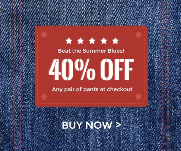 clothes, promotion, discount, Jeans Sale Facebook Post Template