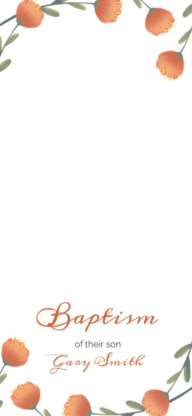 White Floral Baptism Ceremony Snapchat Geofilter