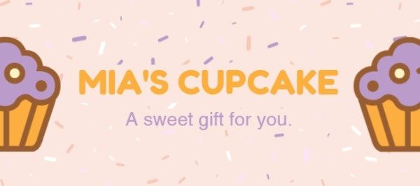 food, business, retail, Cupcake Gift Certificate Template