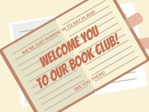图书俱乐部欢迎卡 电子贺卡