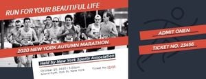 run, sport, sports, Marathon Ticket Template