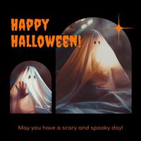 Black Happy Halloween Scary Spooky Instagram Post