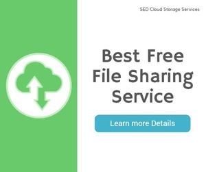 cloud space, file, detailed, Cloud Storage Services Facebook Post Template