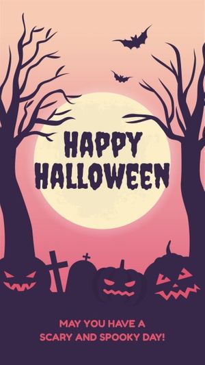 instagram post, social media, halloween party, Purple Scary Halloween Costume Party  Instagram Story Template