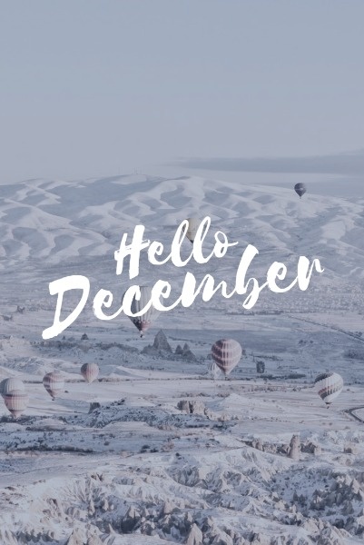 Hello December Pinterest Post