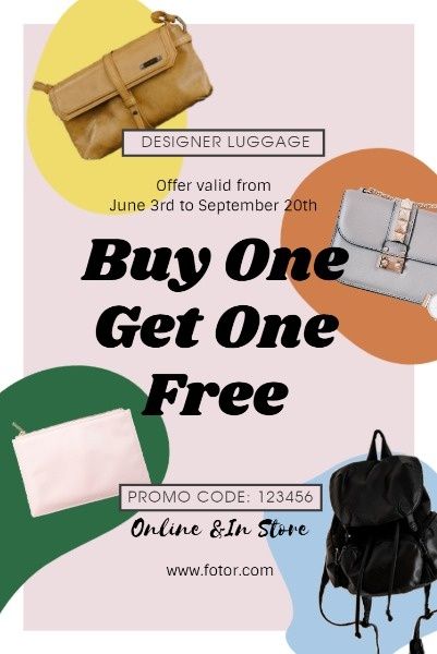 advertisement, commodity, shop, Pink Fashion Bag Sale Pinterest Post Template