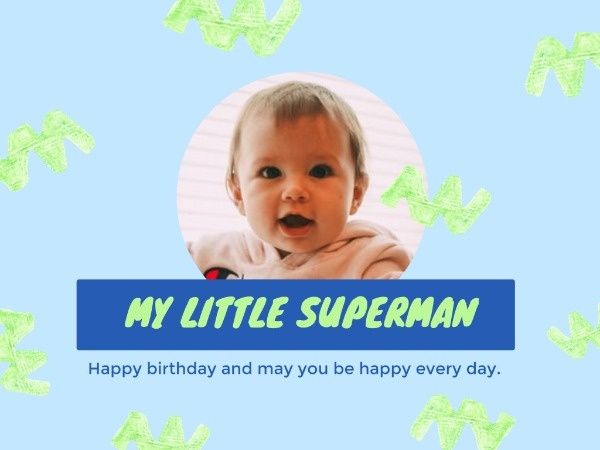 happy birthday, greeting, wishing, Baby Birthday Card Template