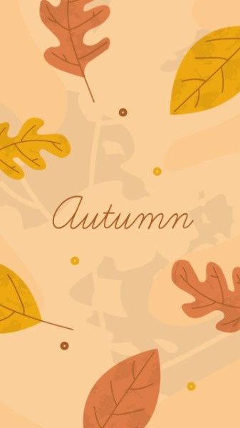 fall, season, lifestyle, Autumn Leaves Mobile Wallpaper Template