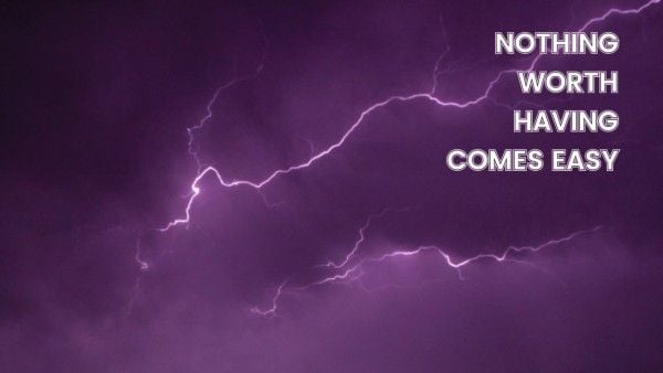 sky, cloud, life, Purple Lighting Quote  Zoom Background Template