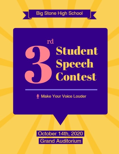 Speech Contest  Program