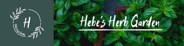 vegetable, plant, nature, Green Herb Garden Banner ETSY Cover Photo Template