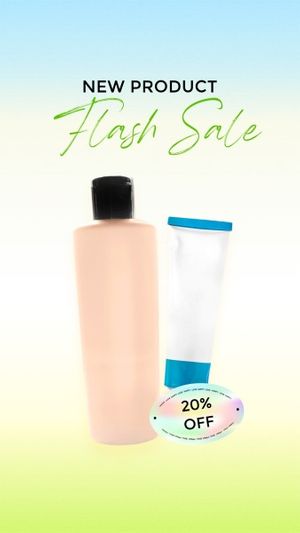 Blue And Green Aesthetic Gradient Flash Sale Product Photo Instagram Story