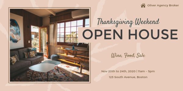 Thanksgiving Open House Twitter Post