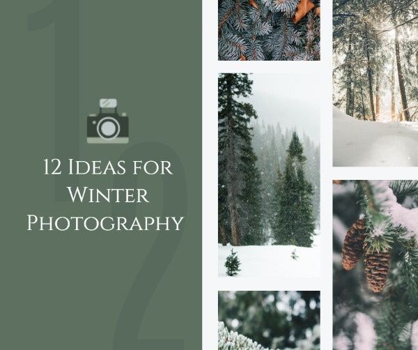season, camera, shoot, Ideas For Winter Photography Facebook Post Template