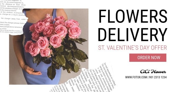 White Flowers Delivery Facebook Ad Facebook App Ad